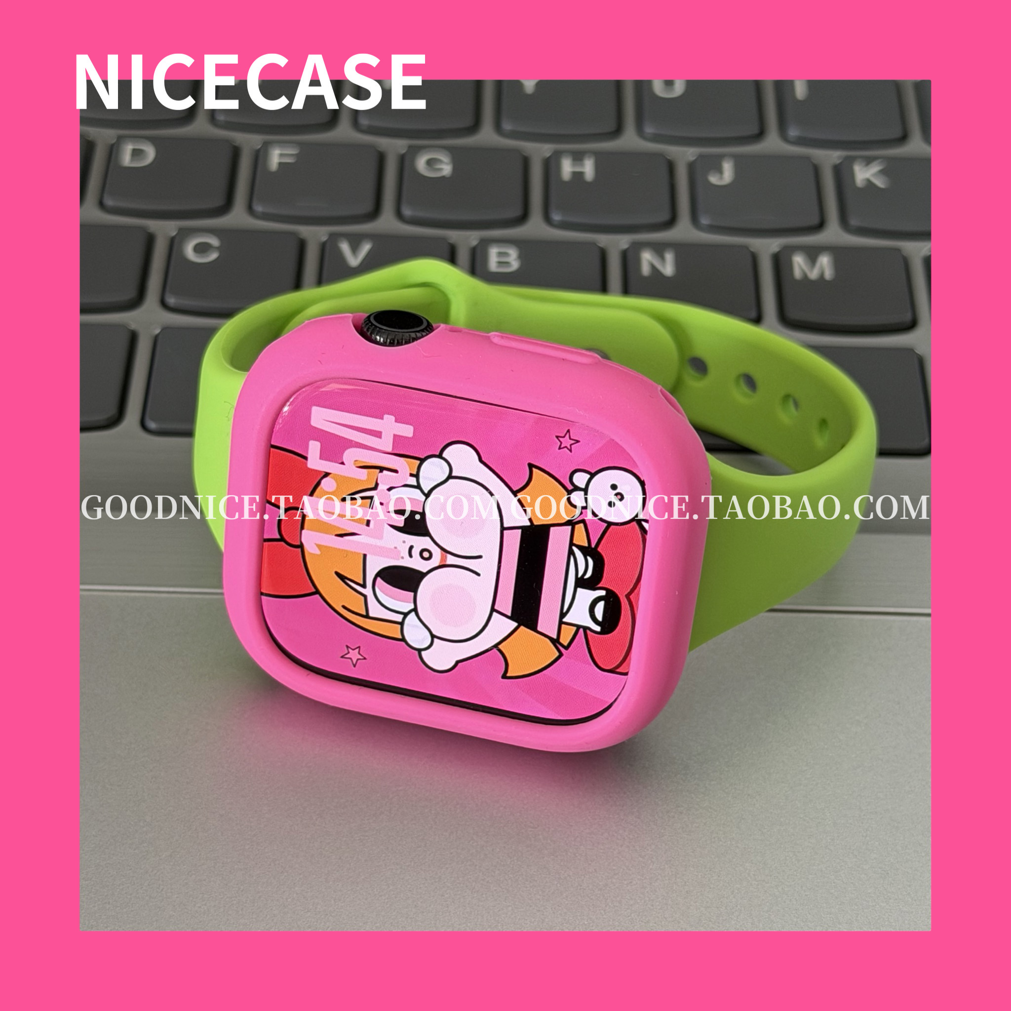 ins超火撞色表带软壳适用iwatchs11苹果s10荧光绿粉se新ultra细款