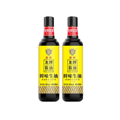 龙牌酱油生抽大瓶调味品