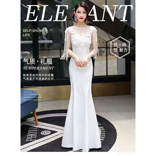 2026超火晚礼服女长款鱼尾端庄宴会成人礼显瘦高端轻奢小众礼服裙