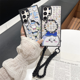 ins日韩卡通可爱吉伊卡哇小八适用三星GalaxyS25Ultra手机壳s24plus磁吸支架S23ultra手链s22+防摔保护套女款