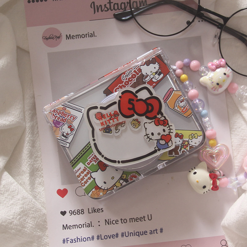 ins韩系卡通零食猫磁吸适用华为Purax手机壳pocket2支架oppofindn3flip荣耀MagicV小米MIXFlip2三星zflip7套