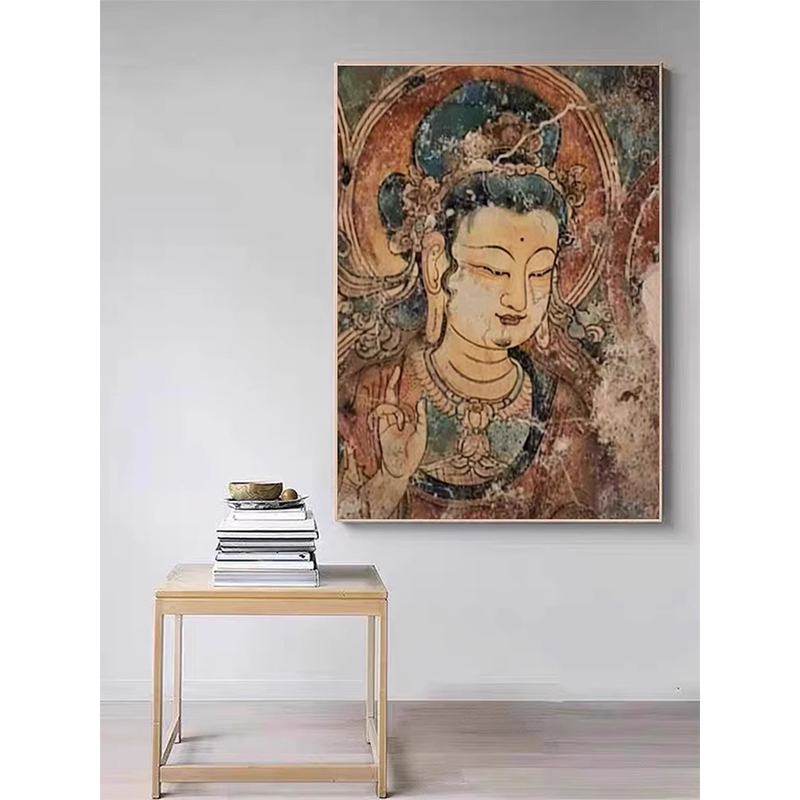 新中式覆古敦煌佛像客厅