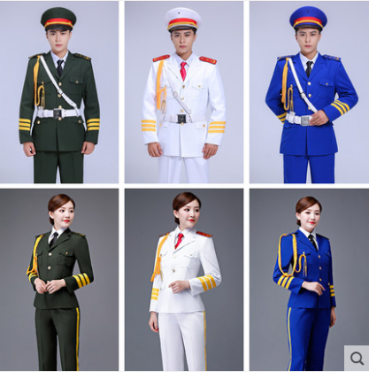 中小学生国旗班护卫队服升旗手护旗队学校仪仗队军乐团队演出服装