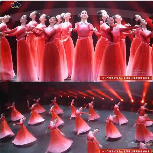 春晚现代舞开场舞《盛开》演出服成人芭蕾飘逸大摆裙练功舞蹈服女
