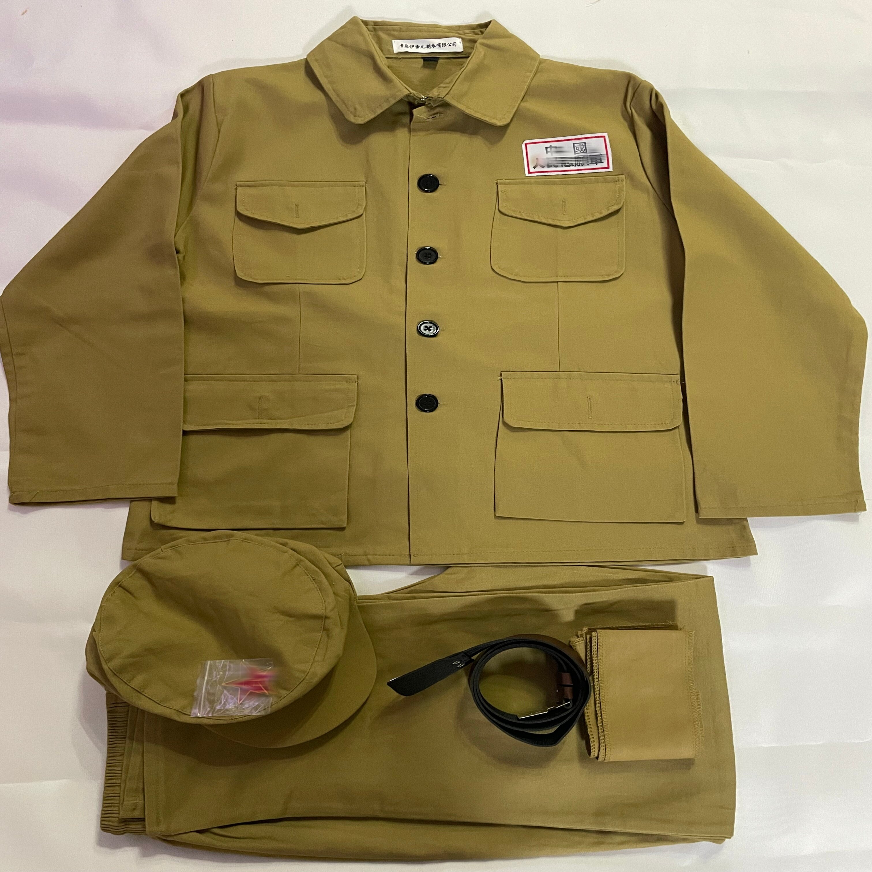 纯棉抗美援朝服装中国人民志愿军解放时期演出服影视服列宁抗战服