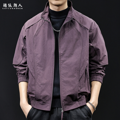 美式2025新款休闲夹克男士外套