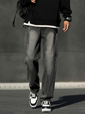 复古长裤牛仔裤美式水洗春秋