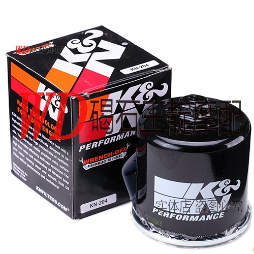 KN204机滤CB400 NC750 CBR1000 CBR600 R1 R6 FZ6机油滤芯 机油格