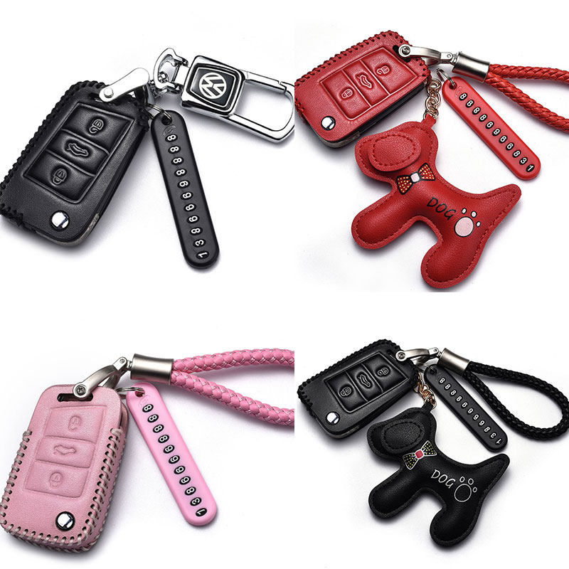 2018 Volkswagen POLO Key lady Cros2019 paragraph poloPlus Wallets buckle genuine leather lovelyin the Car/Articles/Fitting/Refit , Car Accessories/The jewelry , Driving personal items , Car Key Holder  category - from Buy2taobao.com to provide professional Taobao agent buy service