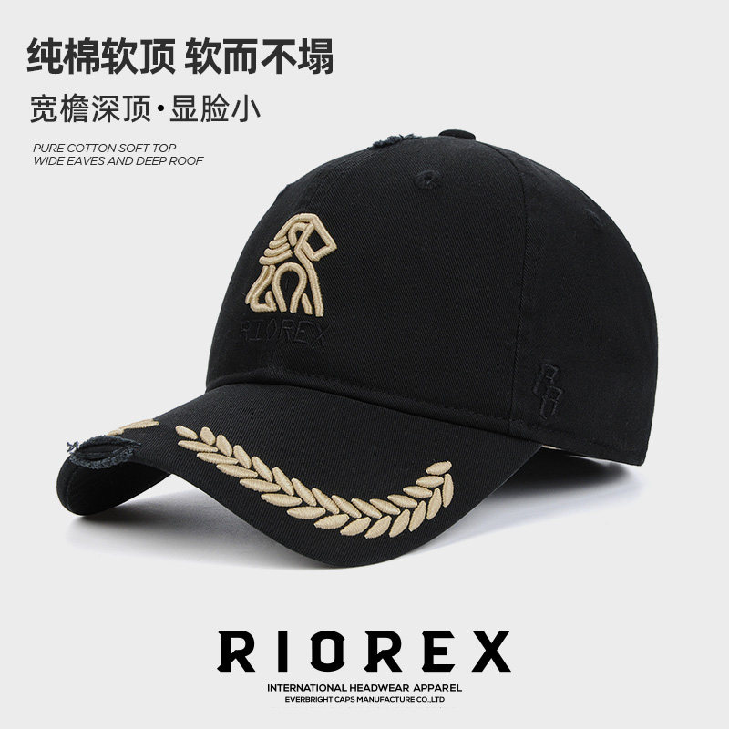 新款破洞潮酷棒球帽男女帽子