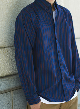 老芬 staph 日本进口限量面料条纹衬衫条子衬衣dcdt 余文乐