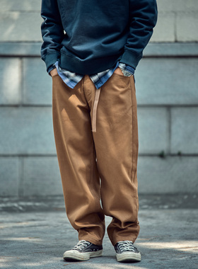 老芬staph日本进口重磅面料厚实coolmax杜邦直筒休闲裤长裤chino