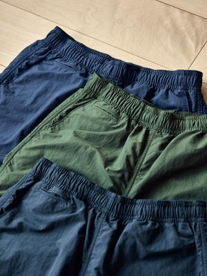 老芬staph日本进口面料质感尼龙防泼水抽绳机能5分短裤