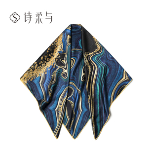 杭州丝绸桑蚕丝丝巾女韩版 春秋大方巾真丝桑蚕丝围巾高级送礼