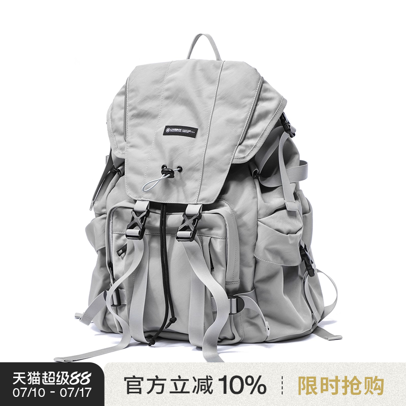 livebox双肩包男潮牌机能旅行