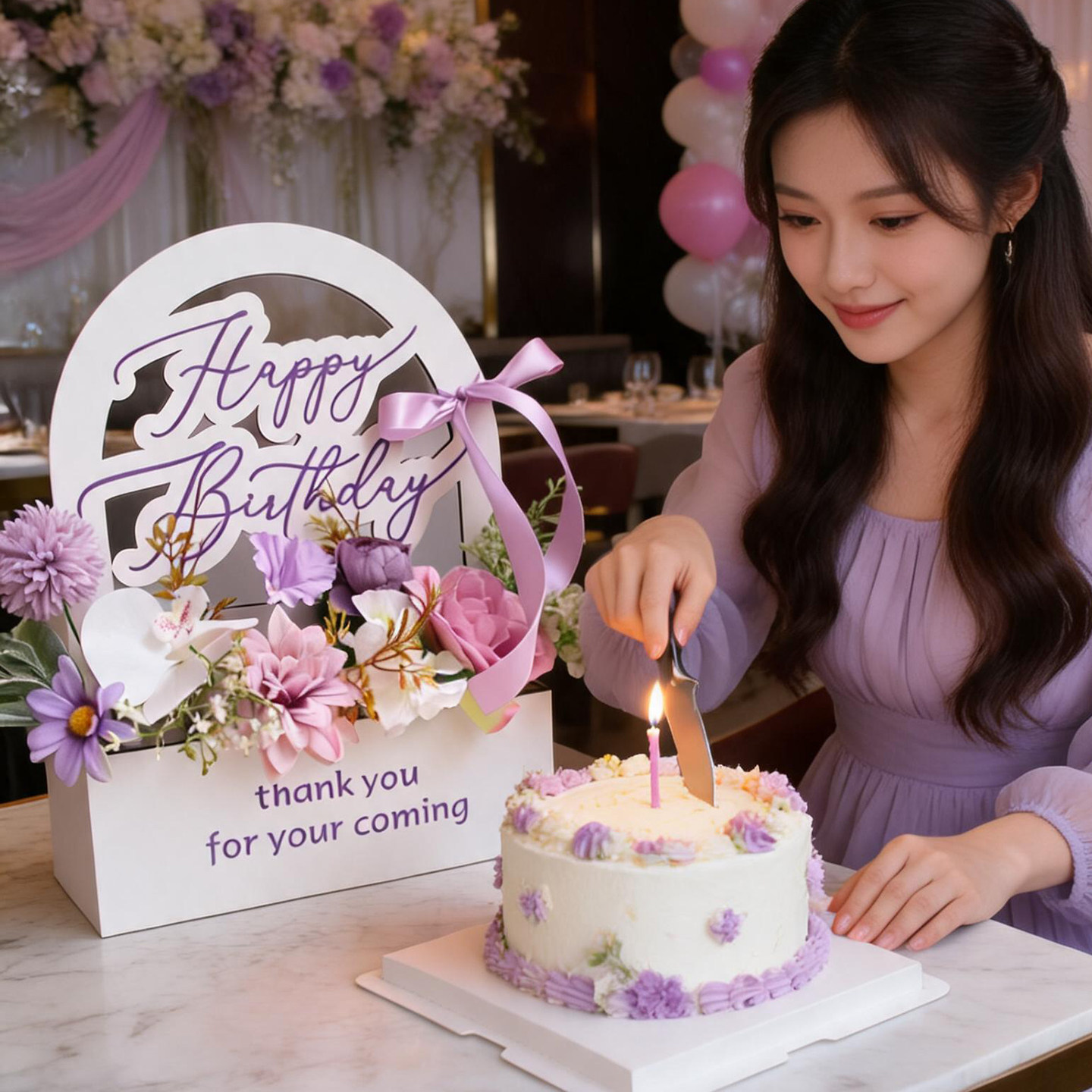 生日快乐桌面摆件氛围感图片