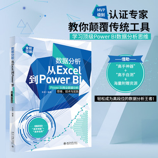 技术与实践 可视化软件 北京大学出版 BI：Power 社 9787301321423 BI商业数据分析思维 张煜 数据分析从Excel到Power 数据分析