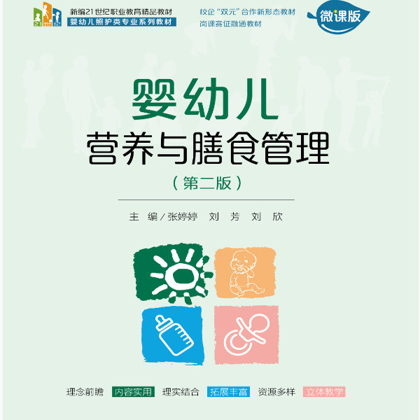 婴幼儿营养与膳食管理 第二版 新编21新编21世纪职业教育精品教材婴幼儿照护类专业系列教材 张婷婷 刘芳 刘欣 中国人民大学出版社