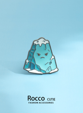 Rocco洛可卡通冰山胸针