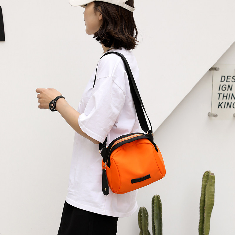 包包2022新款牛津布斜挎包女夏季帆布包休闲运动百搭单肩贝壳包A