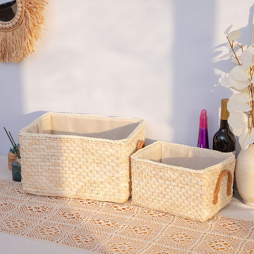 金柳家居通用玉米皮材质收纳箱