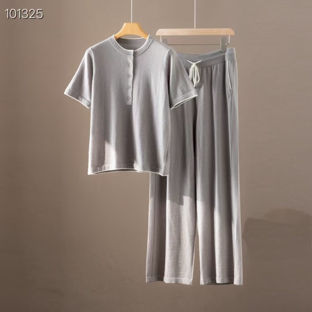 雅/莹同款羊绒新品68支精纺100%山羊绒直筒裤