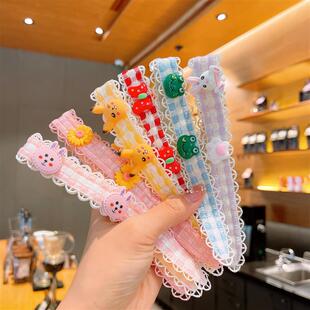 女童宝宝碎发帖儿童魔术贴发箍发带小女孩发卡刘海贴头箍发夹发饰