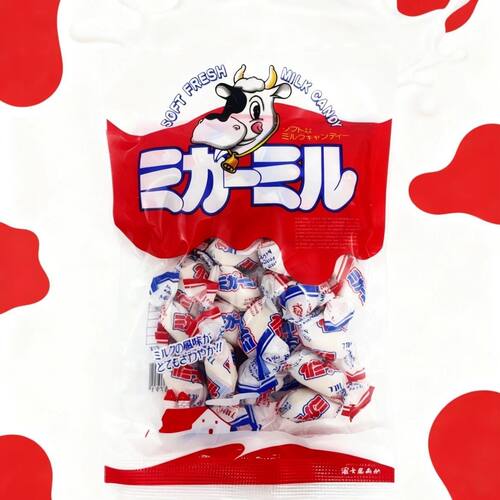 日本进口 富士屋牛奶糖 牛乳味糖果办公室休闲零食92.2g独立包装