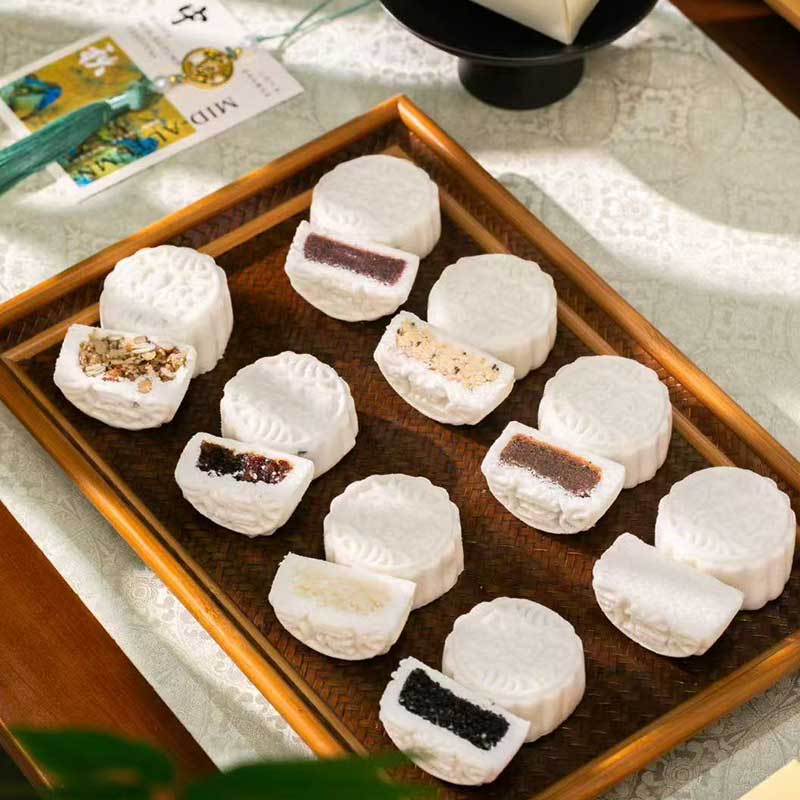 南宋米月饼经典五仁芝麻雪月糕点古法制作下午茶点心中秋正版授权