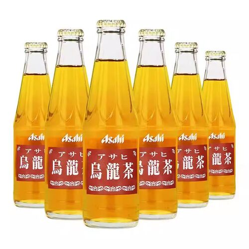 日本原装进口Asahi朝日乌龙茶风味饮料无糖0脂200ml瓶装茶饮料