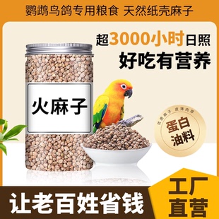 麻子鹦鹉粮训练奖励纸壳麻子饲料奖励零食油纸皮火麻籽鸟粮鸟带壳