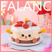 烛光宝宝纯动物奶油儿童生日蛋糕北京上海广州深圳成都同城配送