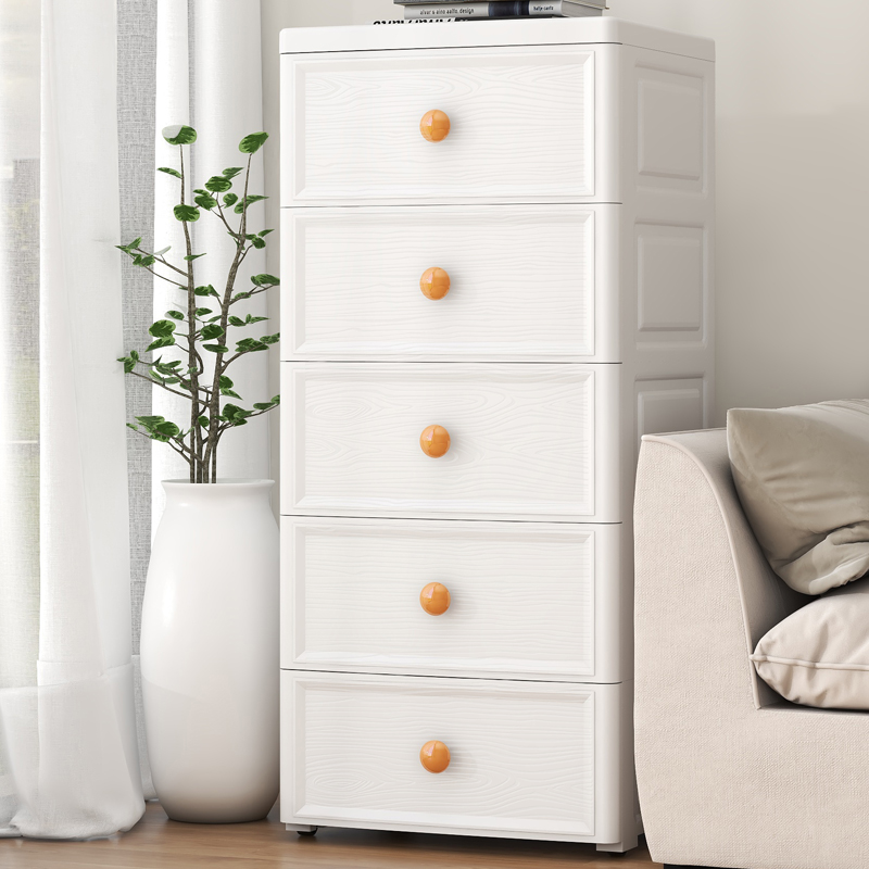 夹缝收纳柜抽屉式多层零食厨房