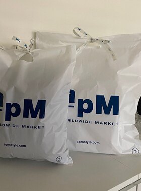 新款韩国东大门APM服装袋档口手拎塑料购物袋商场包装袋100个现货