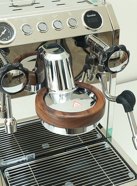 格米莱3145冲煮头防烫圈胡桃木E61咖啡机实木隔热防烫架改装配件