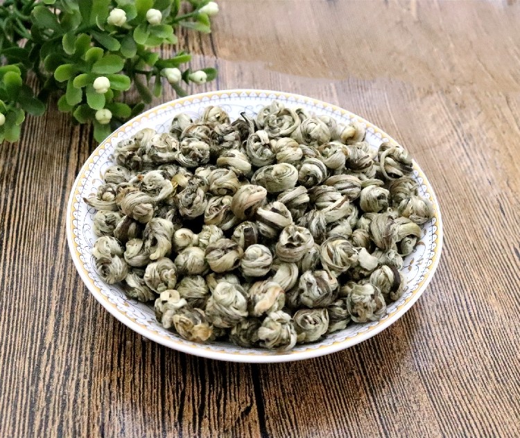 新茶 白玉龙珠花茶 芽尖白毫 AAA茉莉花茶 绣球质量好 耐泡 500克