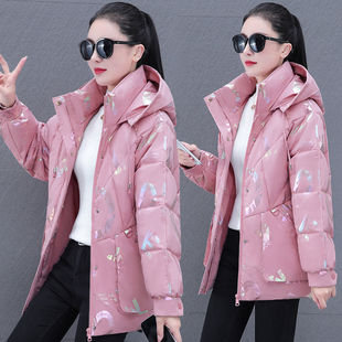 洋气爆款 羽绒棉服女短款 棉衣外套时尚 新款 加厚妈妈 2025冬季