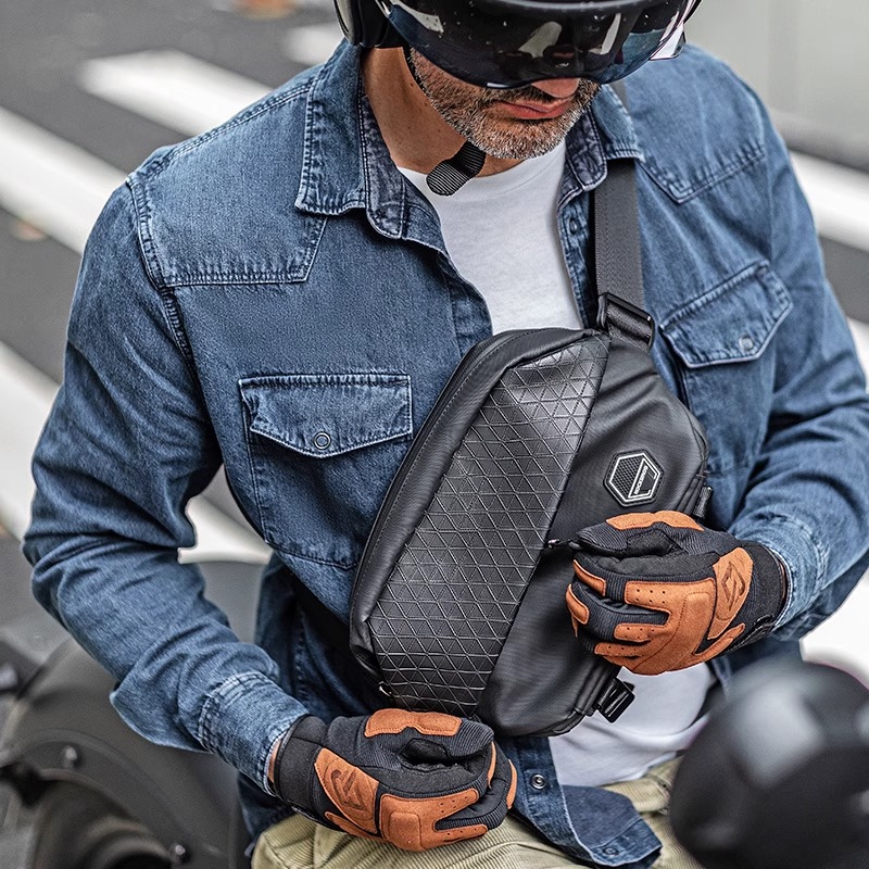 洛克兄弟摩托车包斜挎包骑行运动腰包单肩背包邮差包自行车包男女