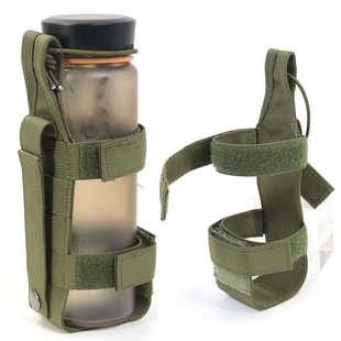 户外登山水壶套通用便携腰挂外挂圆形可调节保温水杯袋背包多功能