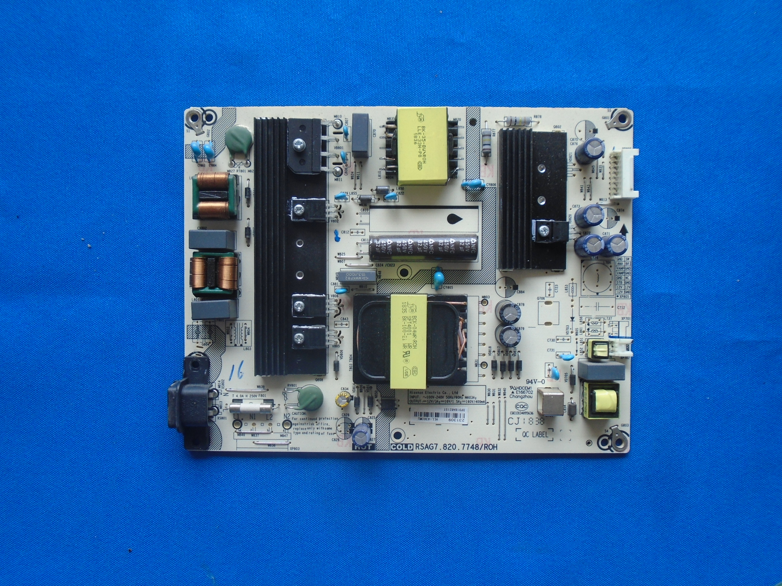 海信h58e3a h50e3a hz50a51 hz55a55电源板rsag7.820.7748/r0h