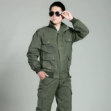 Дорожный износостойкий хлопковый комплект для работы, штаны, рабочая одежда, защита от ожогов