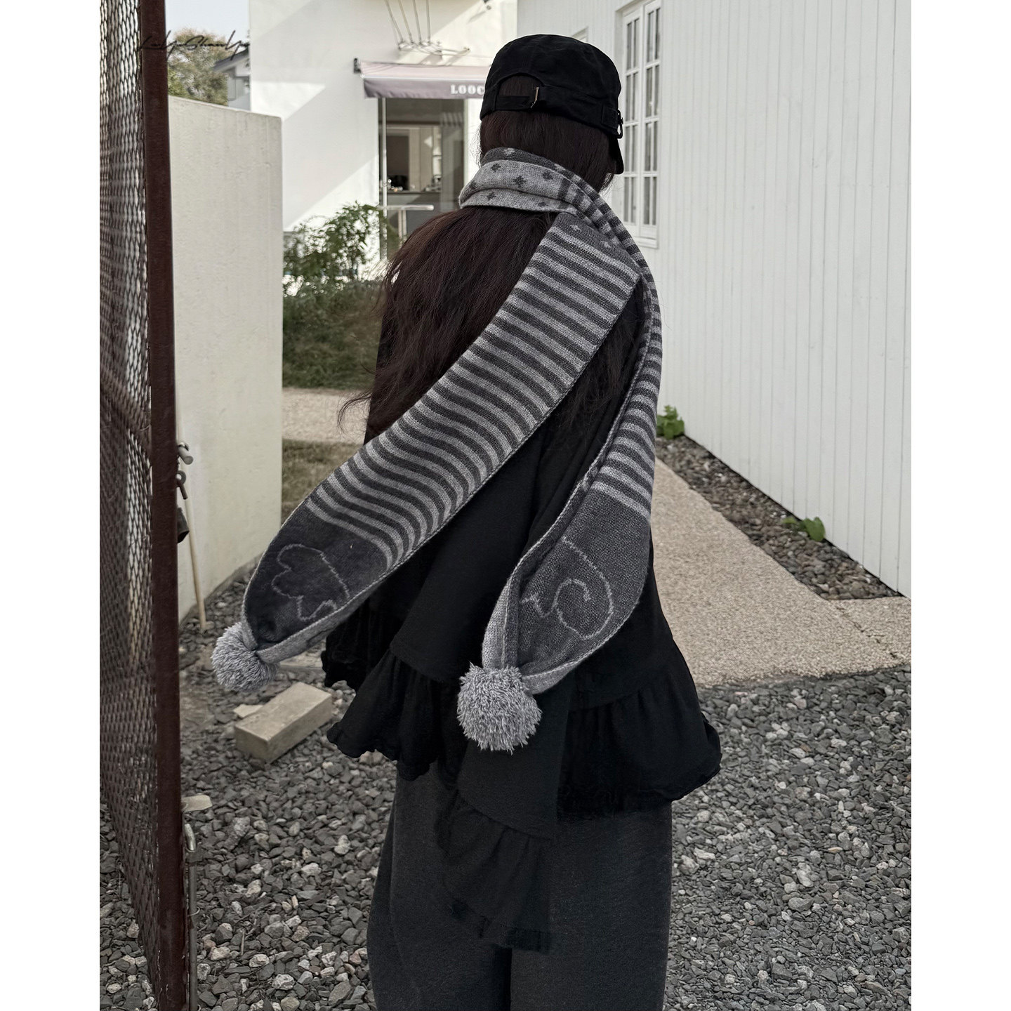 陆与山屿【天使翅膀】圆圆毛球条纹波点羊毛围巾女秋冬季保暖围脖,服饰配件/皮带/帽子/围巾,围巾/丝巾/披肩,淘宝优惠券,粉丝福利购,淘宝优惠卷