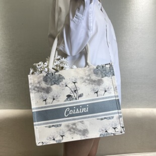 现货帆布手提袋女时尚 外出托特包高级感环保礼品棉布黄麻袋印logo