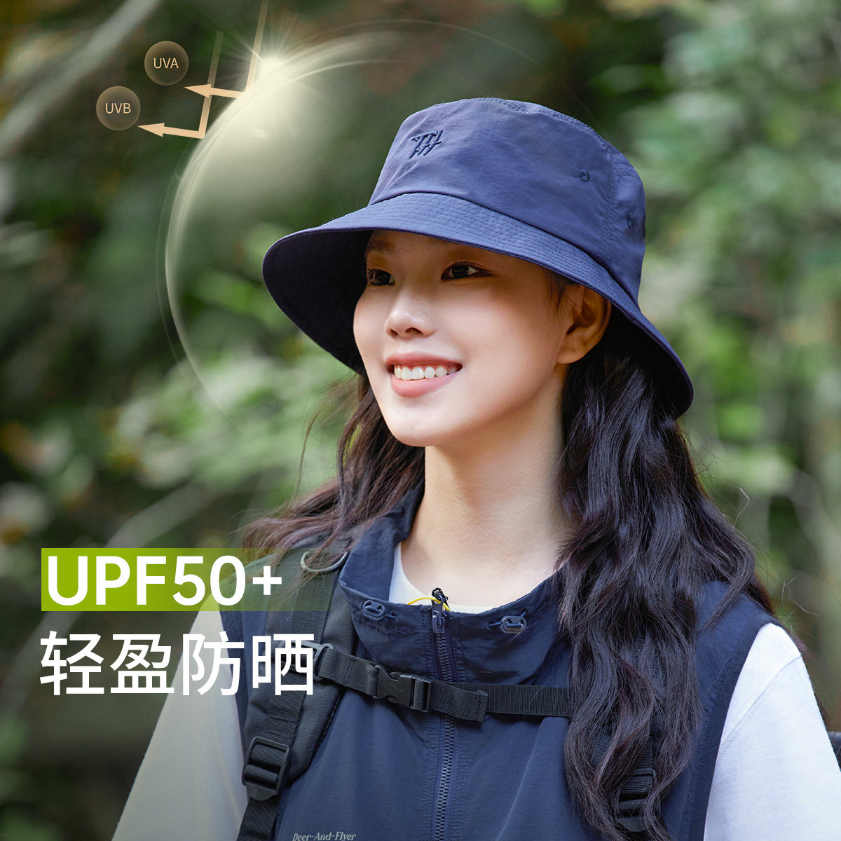 帽子遮阳帽女防晒防紫外线渔夫帽纯色帽子女款2026新款防晒帽