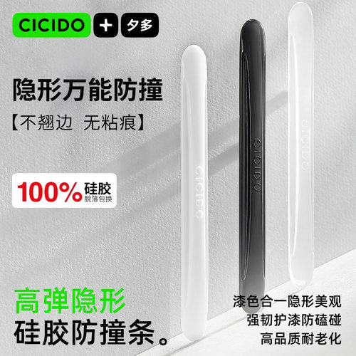 隐形硅胶车门防撞条后视镜防刮蹭