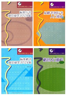 顾仲安钢笔书法入门教程（全四册）：标准楷书规范硬笔书写+标准行书规范+从楷书到行书入门教程+楷书入门教程 实用书法完全入门