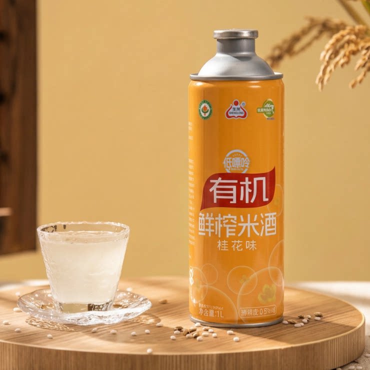 生龙孝感有机鲜榨米酒1L大罐图片