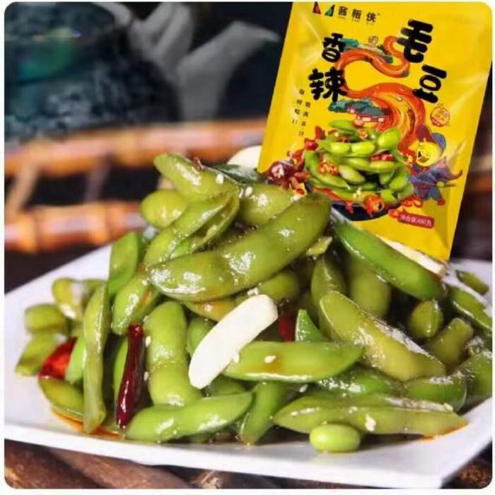 【39.9包邮1袋20包】章鸭子休闲零食卤味香辣味毛豆零食小吃高性价比高么？