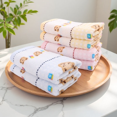 金号纯棉长方形儿童毛巾