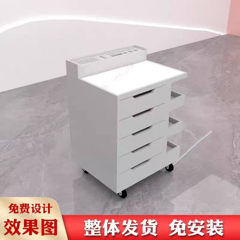 眼视力中心小推车工具收纳储物置物柜办公柜整装新款多层带旋转